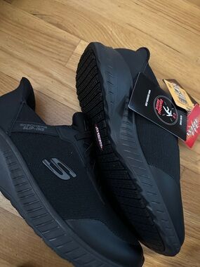 Skechers Slip Ins Wide Fit Slip Resistant Shoes,8.5,New